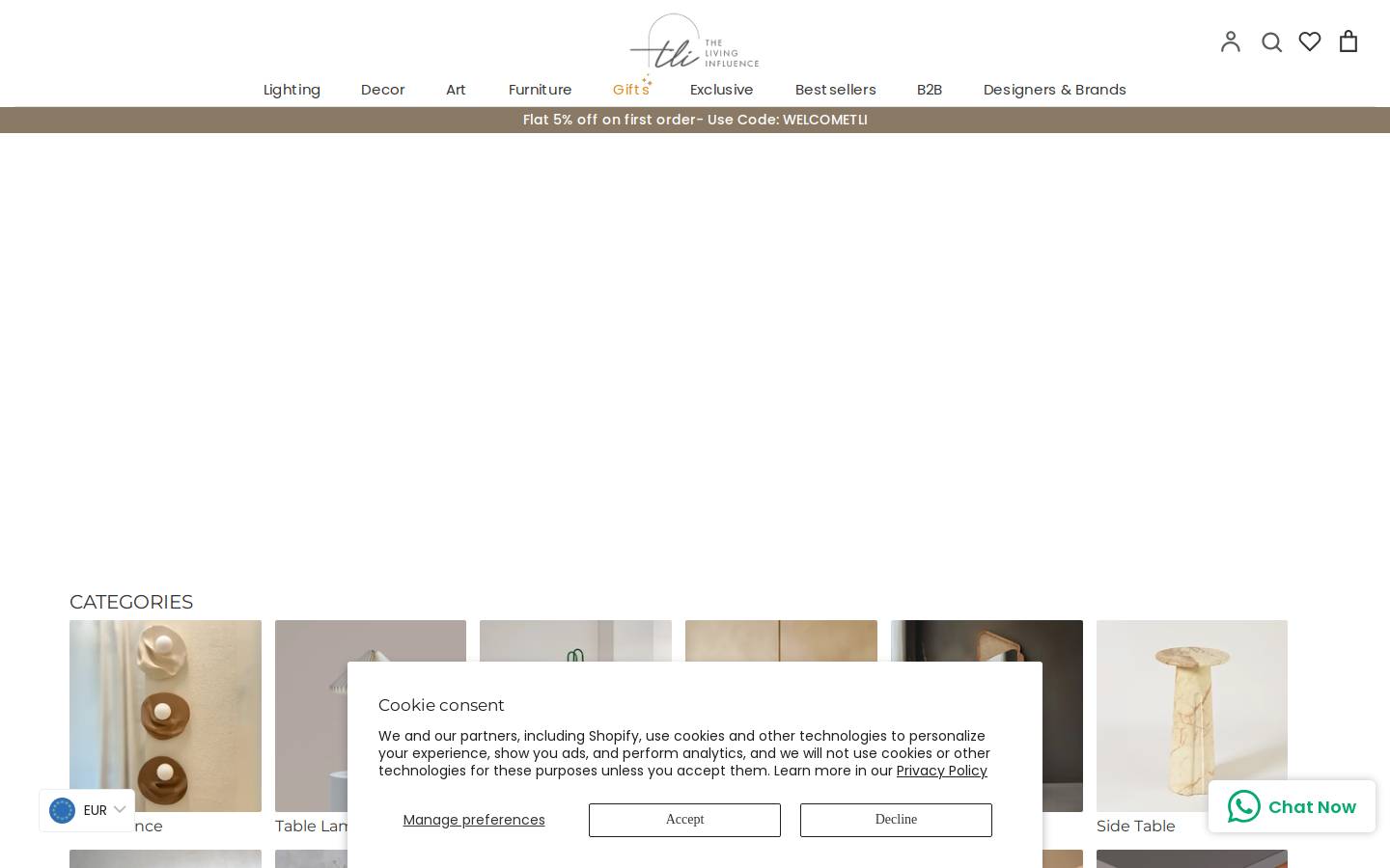 The living Influence homepage screenshot