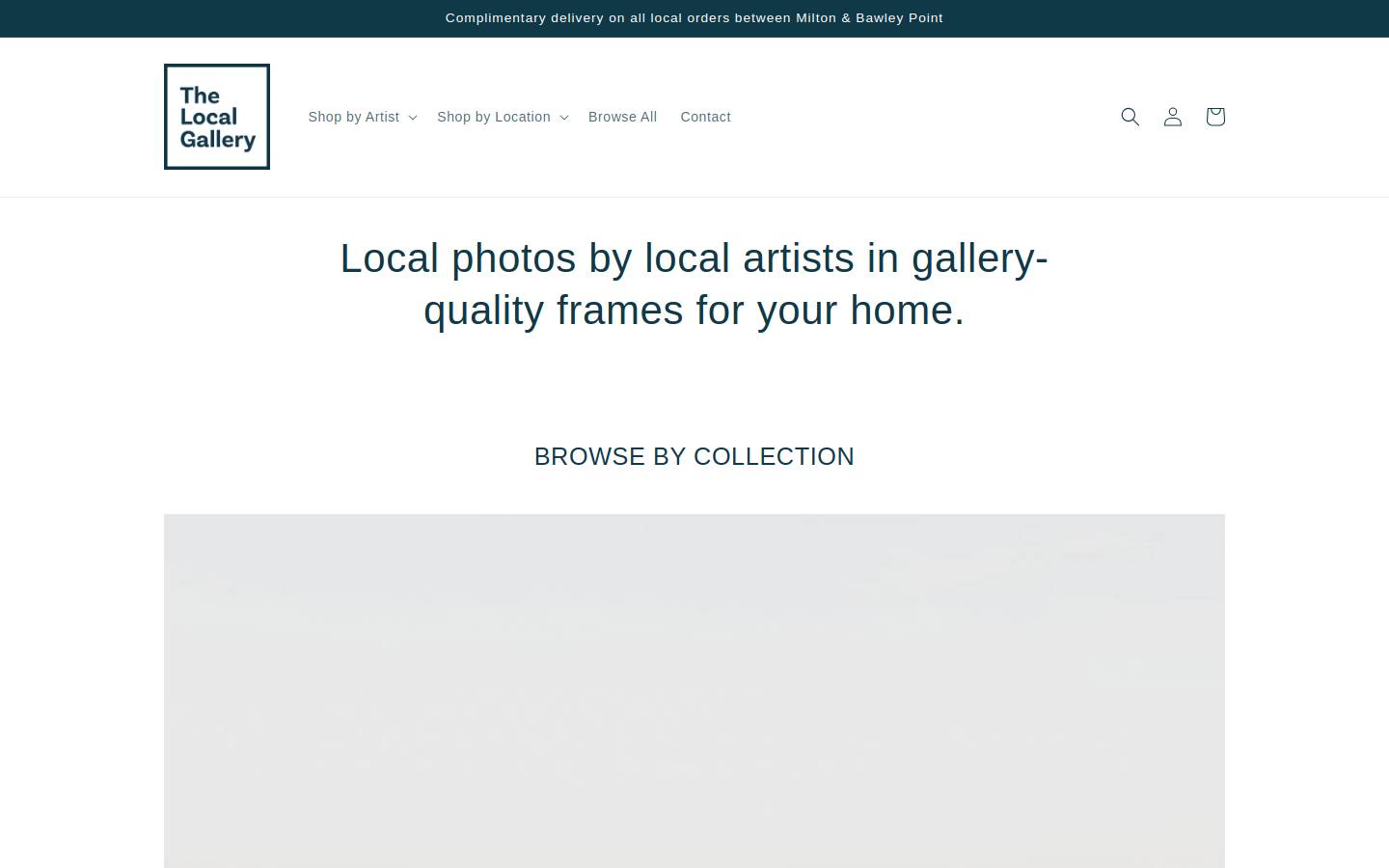 thelocal.gallery homepage screenshot