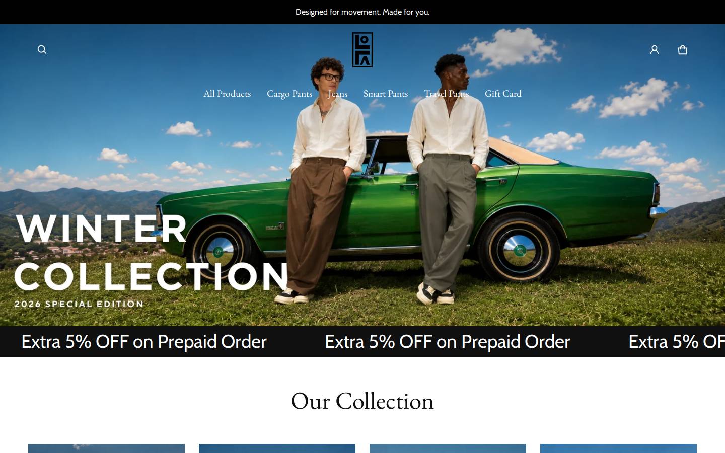 thelofa.com homepage screenshot