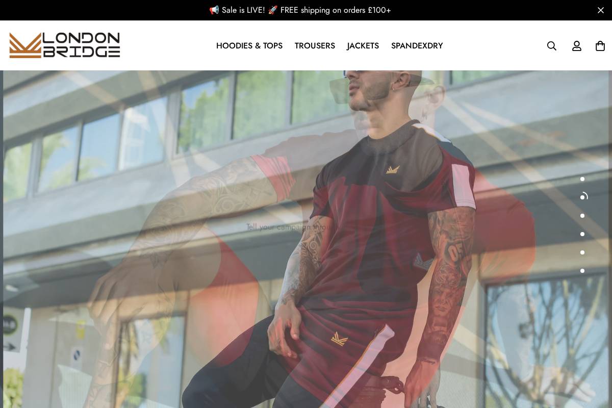 thelondonbridge.co homepage screenshot