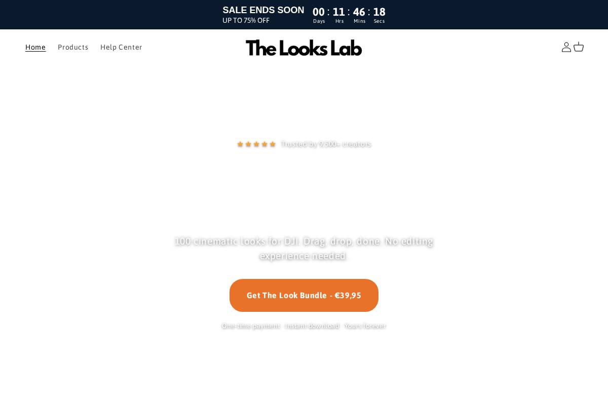 thelookslab.com homepage screenshot