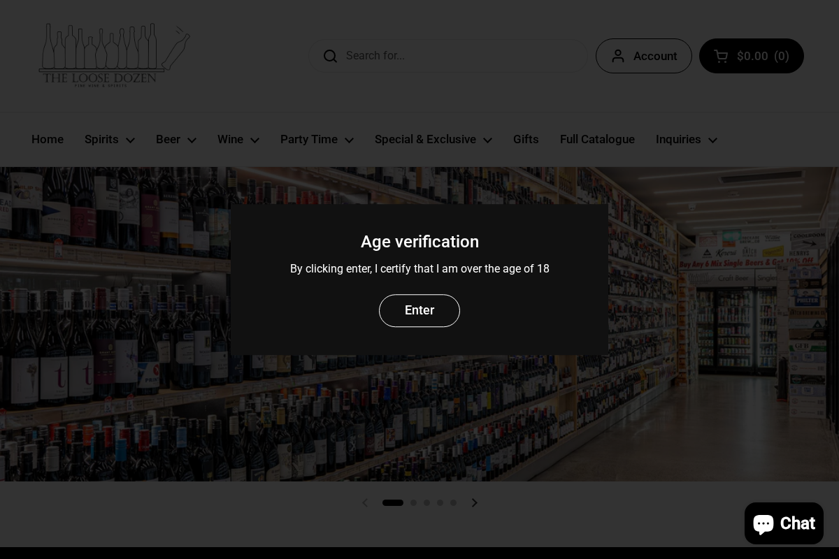 theloosedozen.com.au homepage screenshot