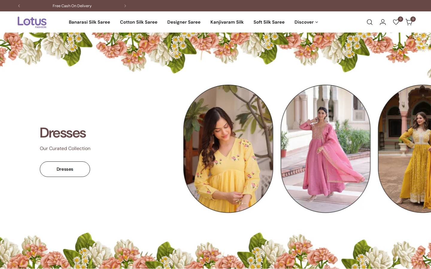thelotusfashion.com homepage screenshot
