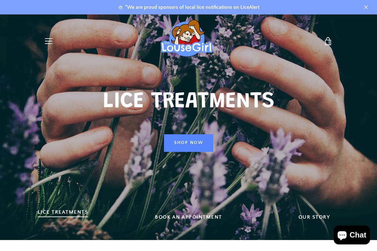 thelousegirl.com homepage screenshot