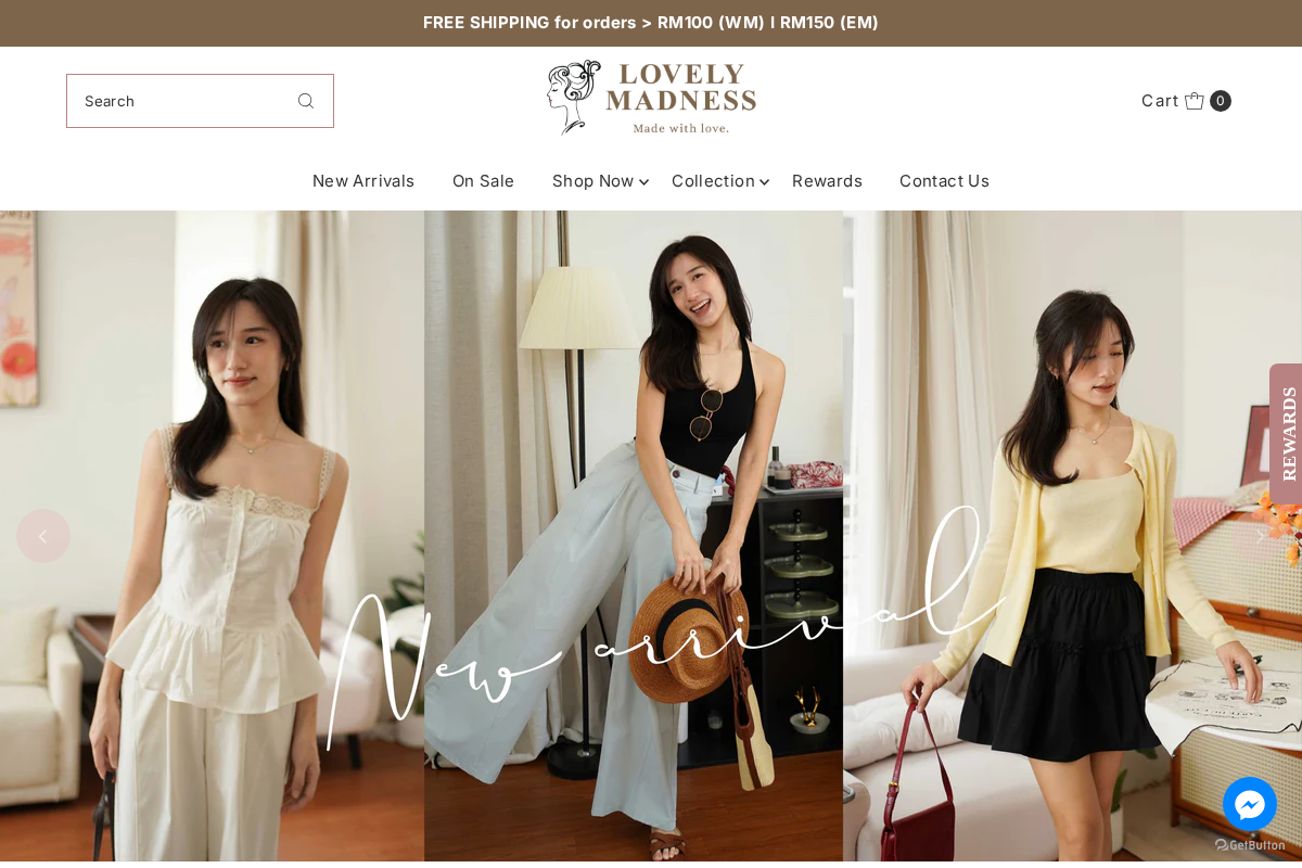 thelovelymadness.com homepage screenshot