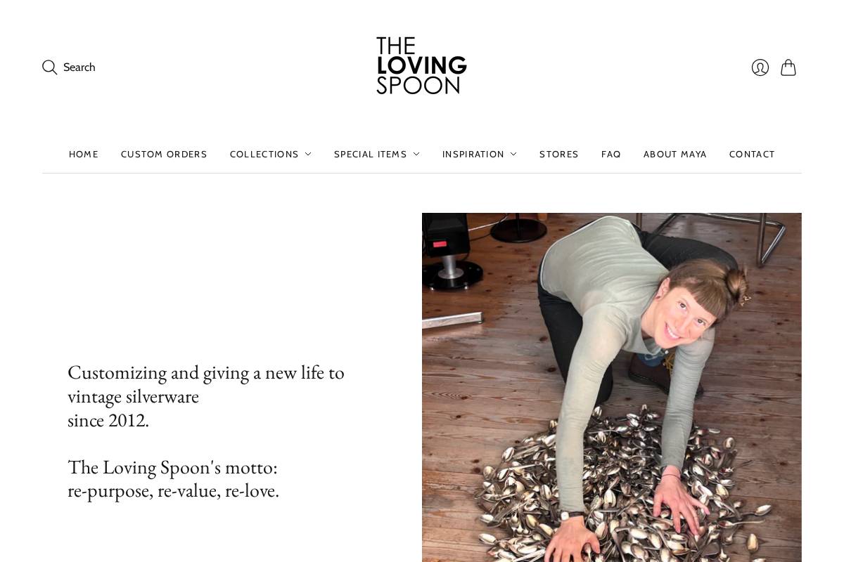 thelovingspoon.net homepage screenshot