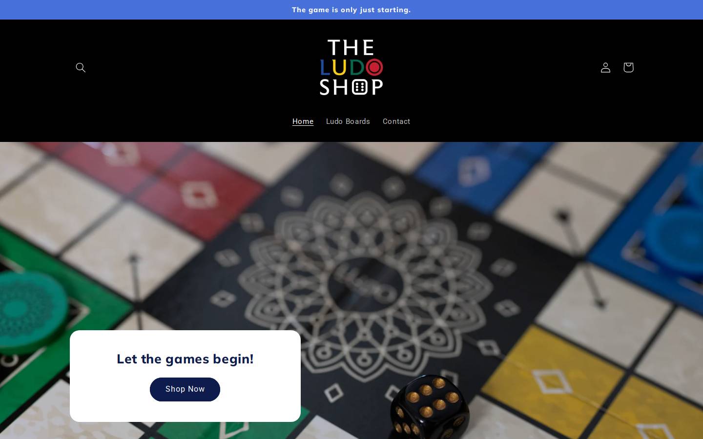 theludoshop.com homepage screenshot