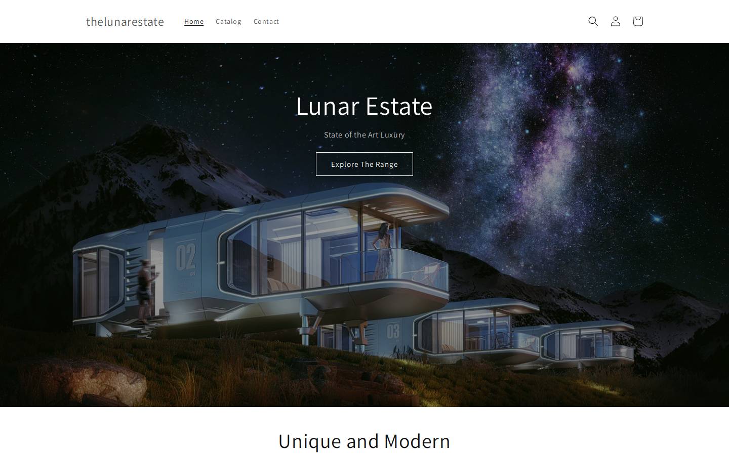 thelunarestate.com homepage screenshot
