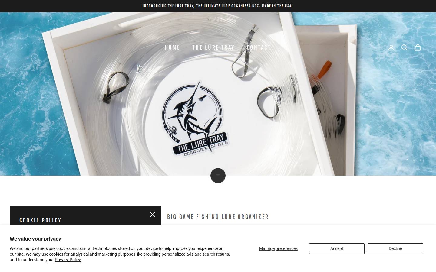 theluretray.com homepage screenshot