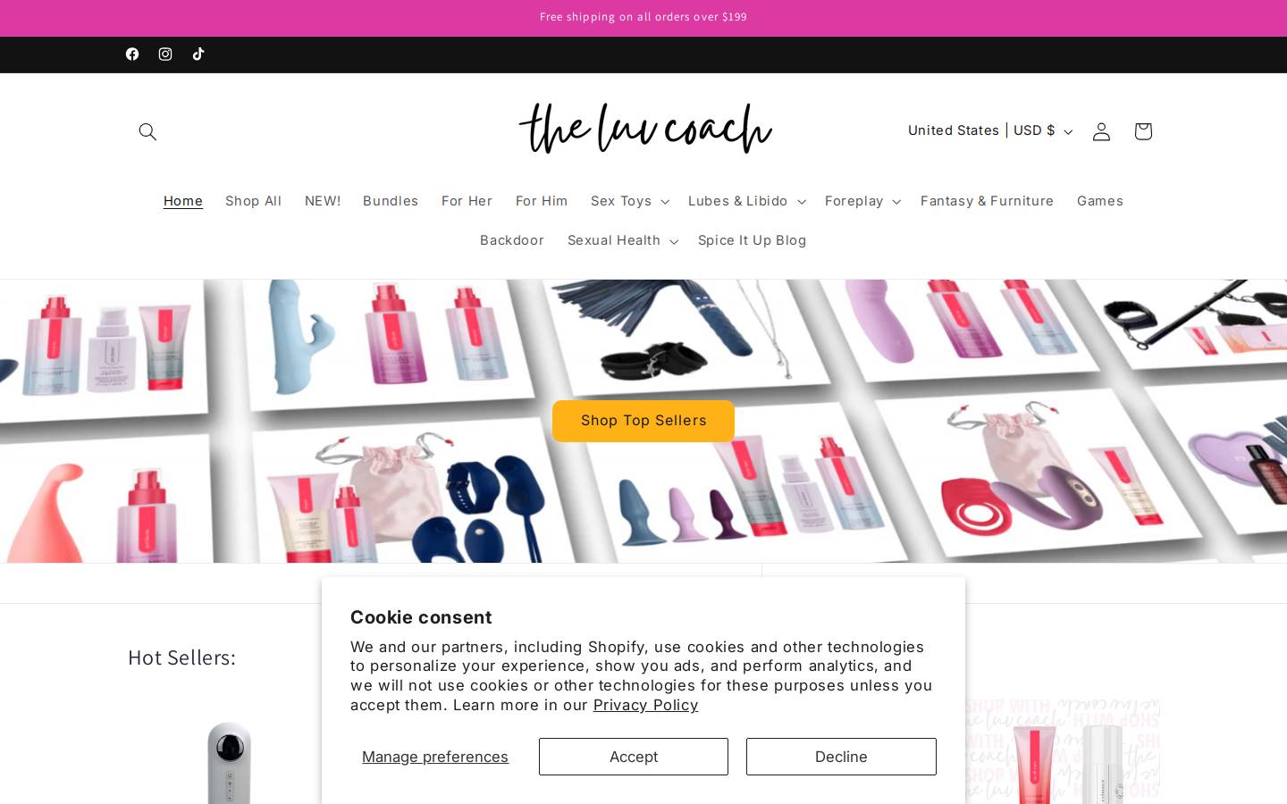 Theluvcoach homepage screenshot