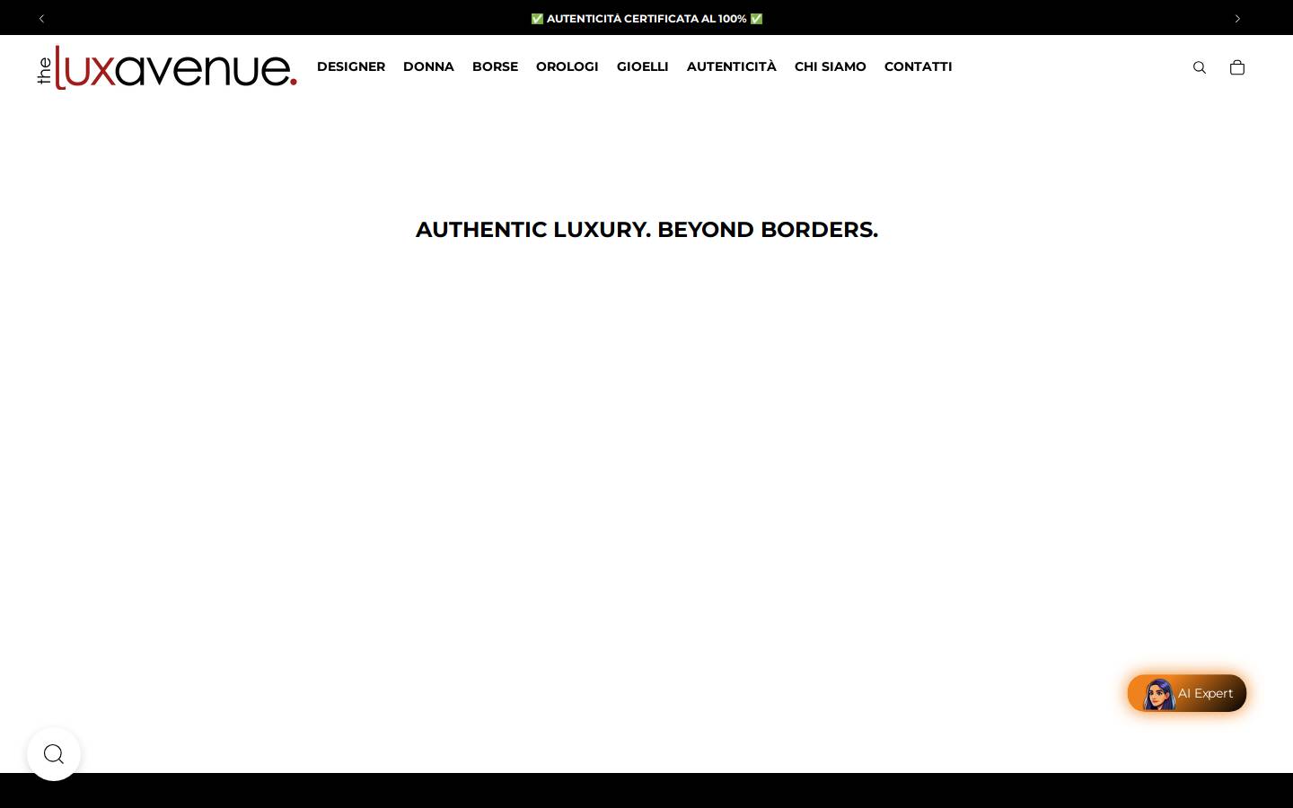 Theluxavenue homepage screenshot