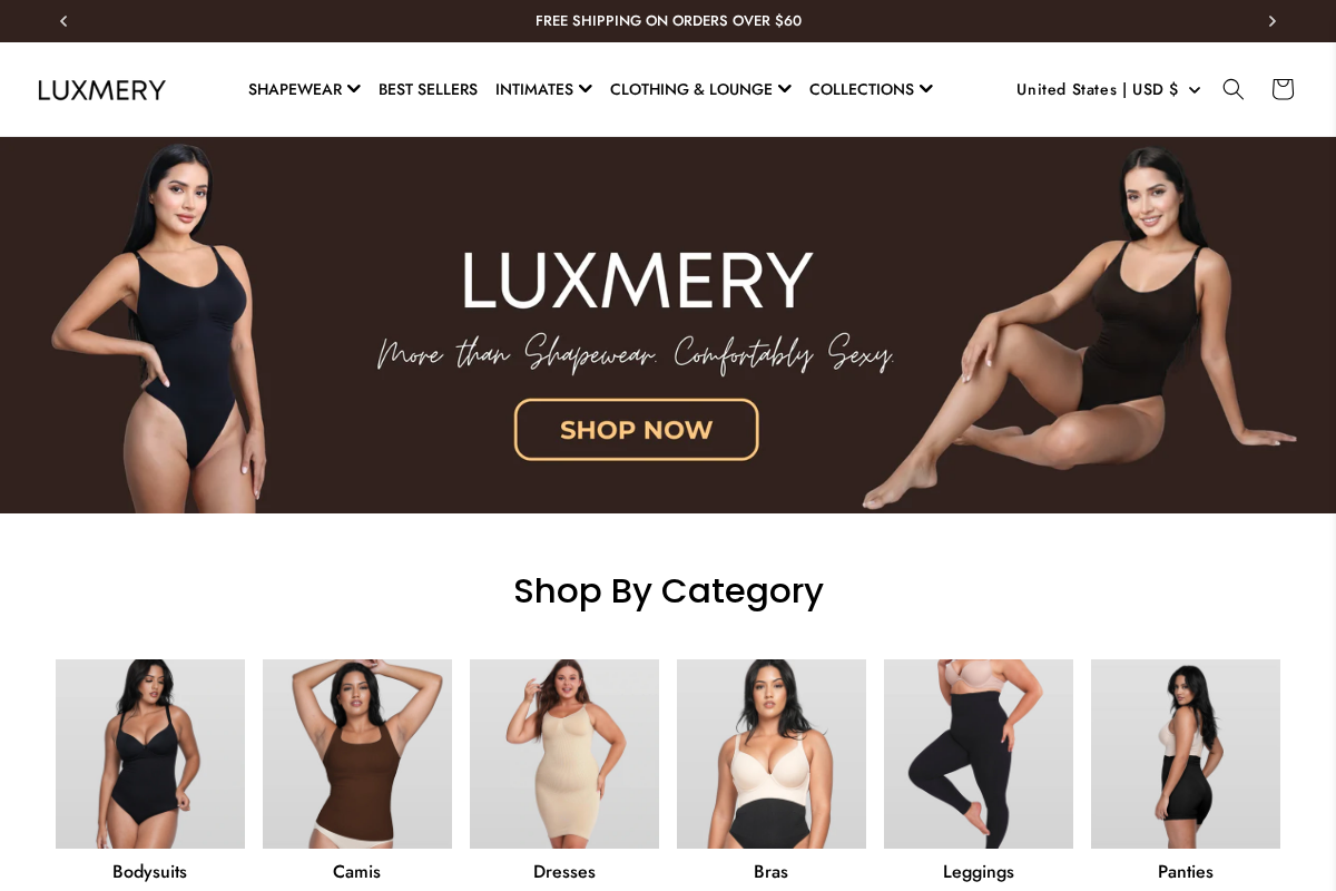 Theluxmery homepage screenshot