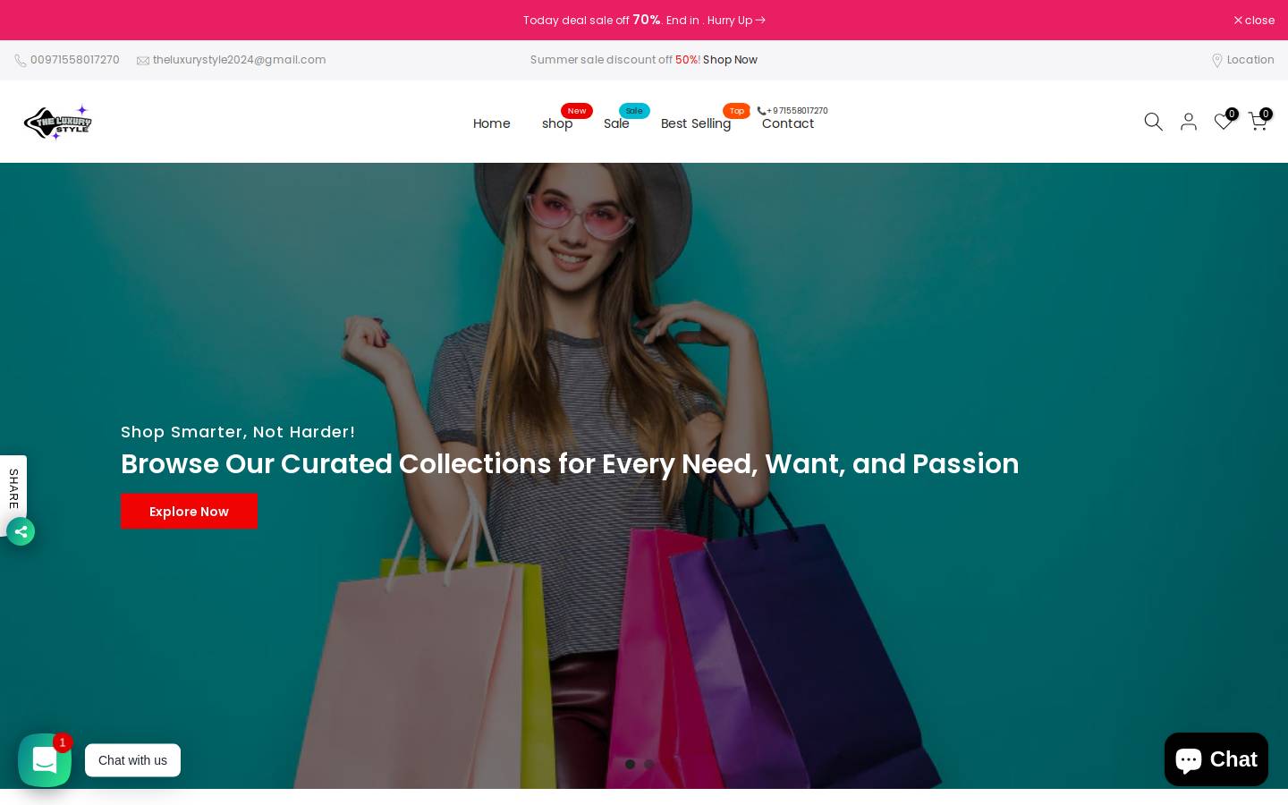theluxurystyles.com homepage screenshot