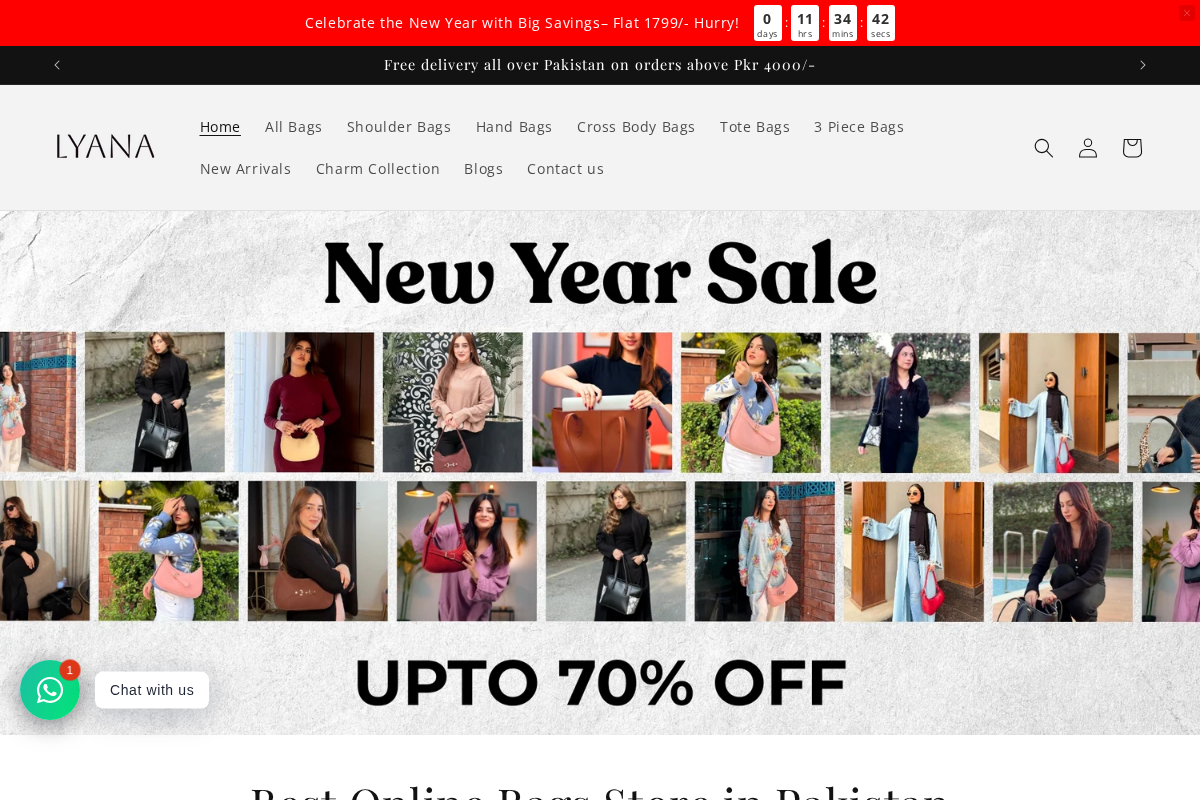 Lyana homepage screenshot