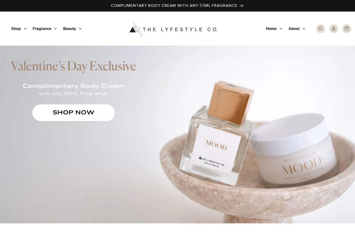 The Lyfestyle Co. homepage screenshot