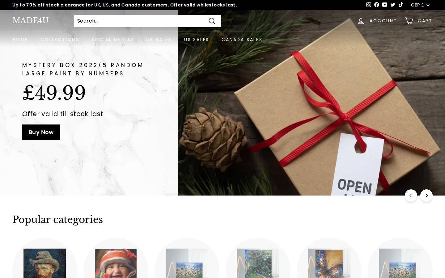 themade4u.com homepage screenshot