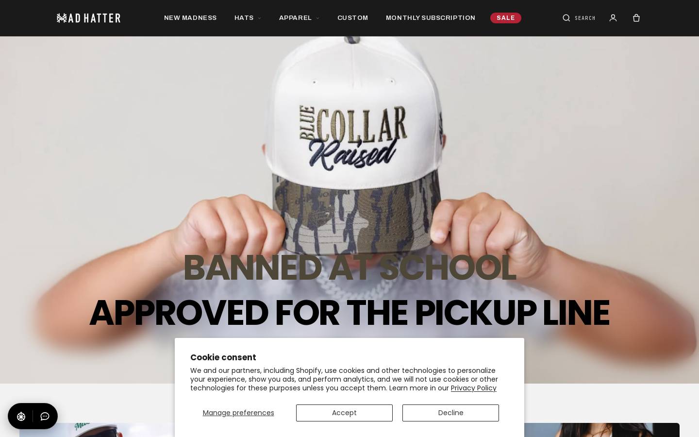 themadhatterco.net homepage screenshot