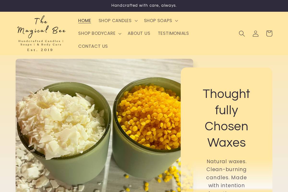 themagicalbee.com homepage screenshot