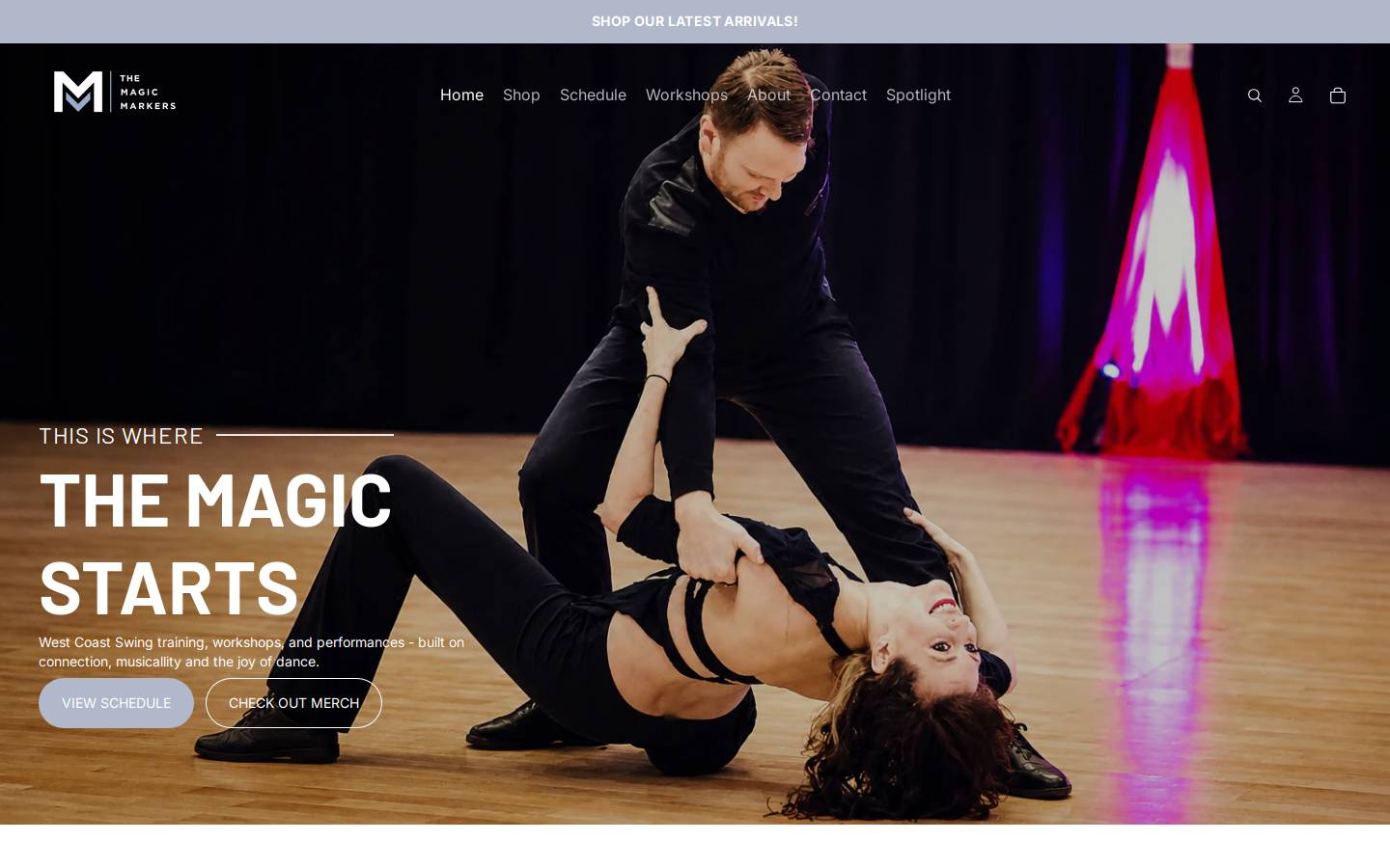 themagicmarkers.com homepage screenshot