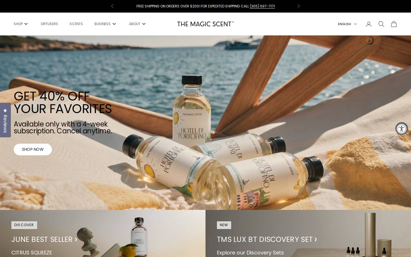 The Magic Scent  homepage screenshot