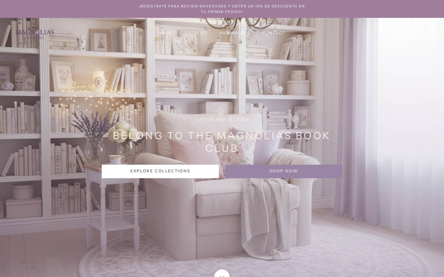 themagnoliasbookclub.com homepage screenshot