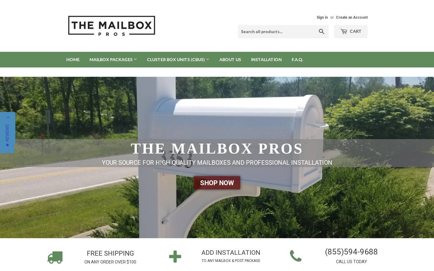 themailboxprofessionals.com homepage screenshot