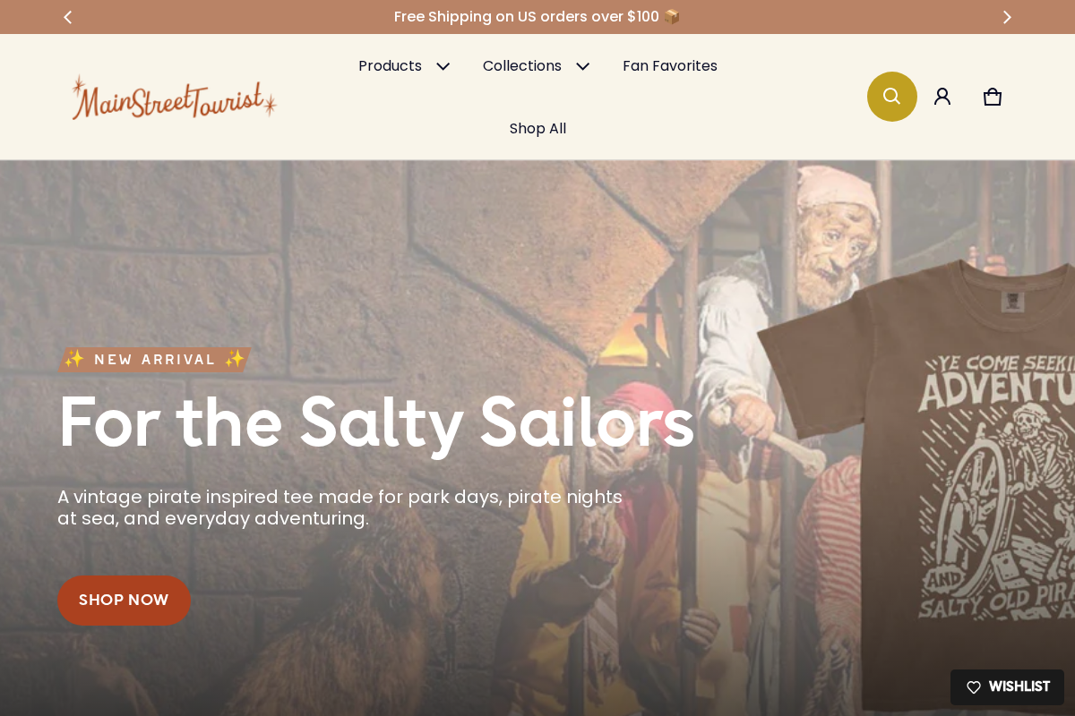 Main Street Tourist homepage screenshot