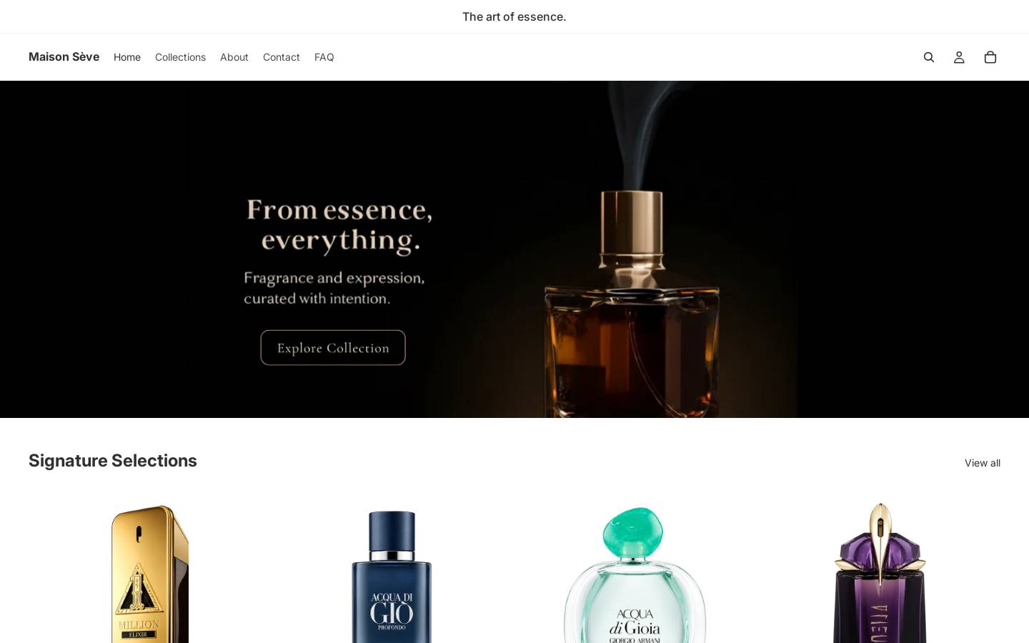 themaisonseve.com homepage screenshot