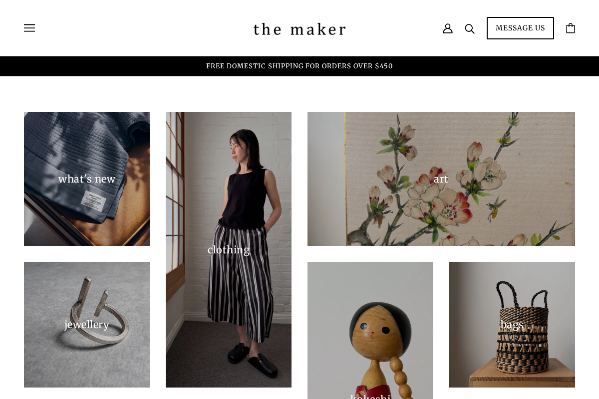 the maker homepage screenshot