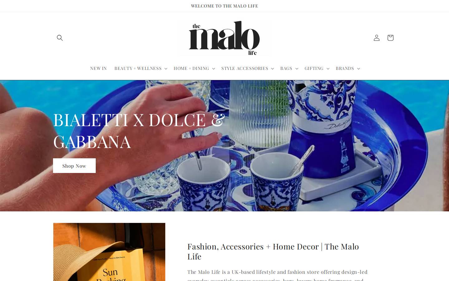 Themalolife homepage screenshot