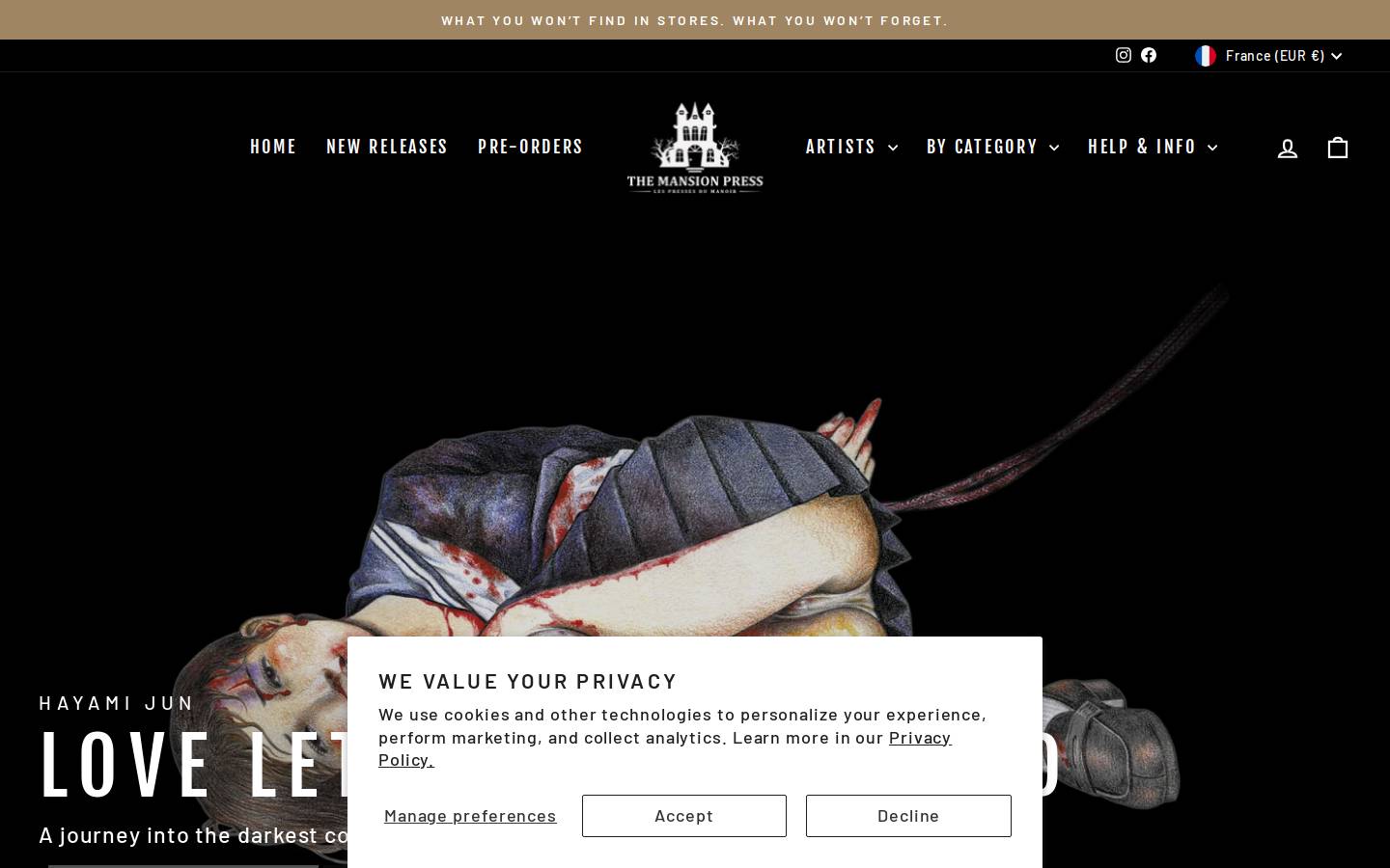 themansionpress.com homepage screenshot