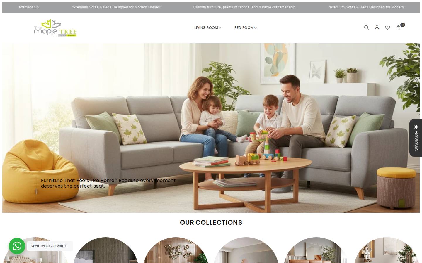 themapletree.in homepage screenshot