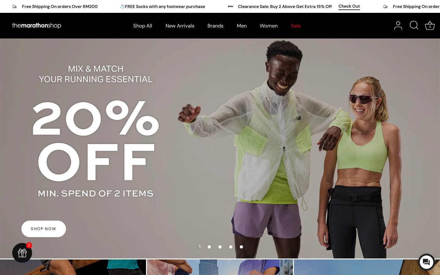 themarathonshop.com.my homepage screenshot