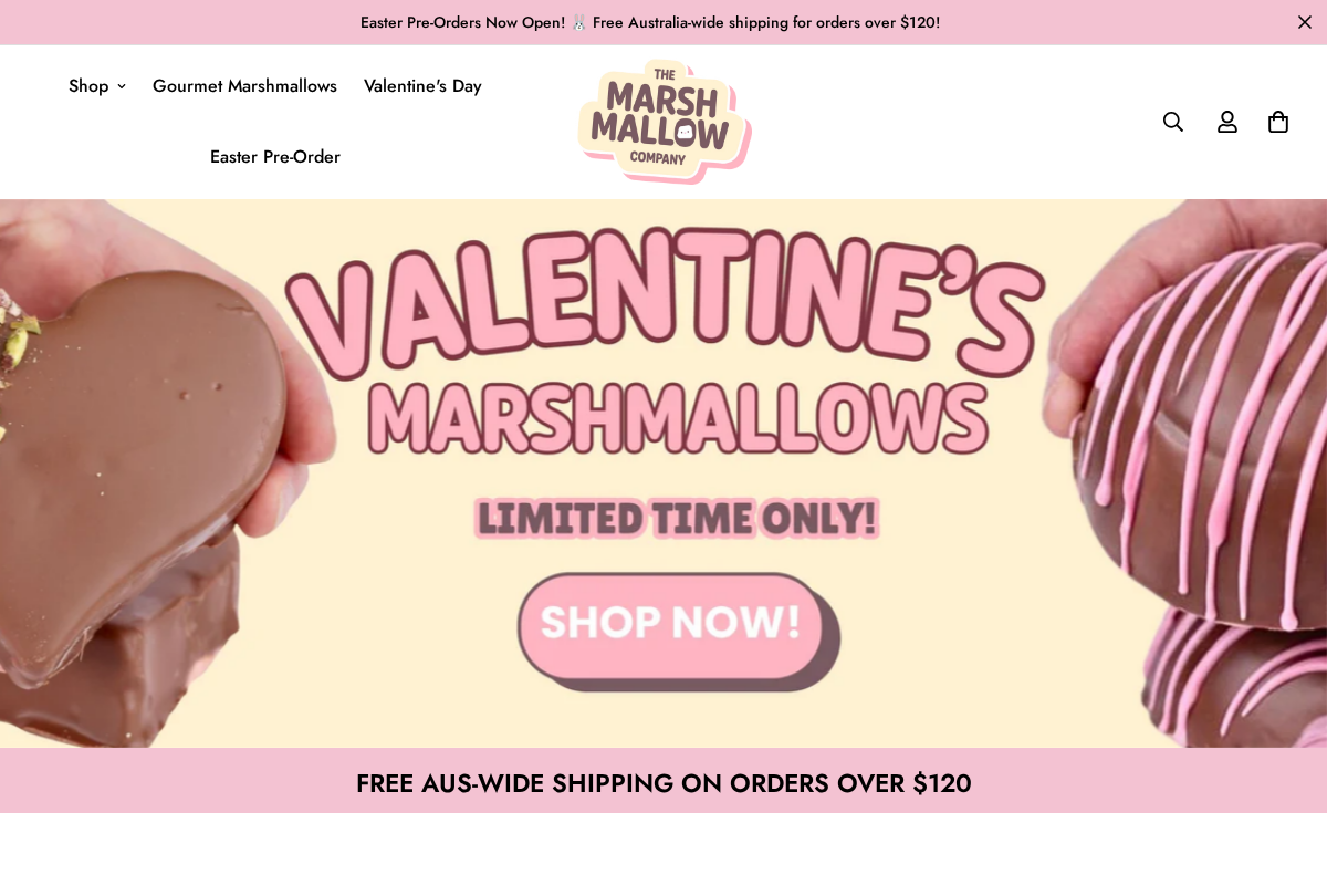 Themarshmallow homepage screenshot