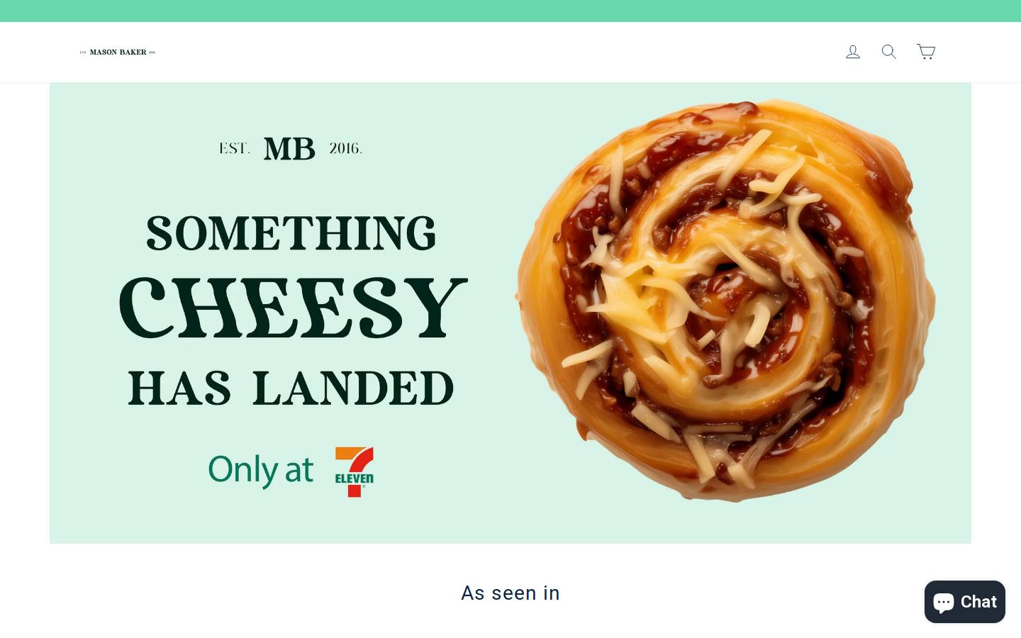 themasonbaker.com.au homepage screenshot