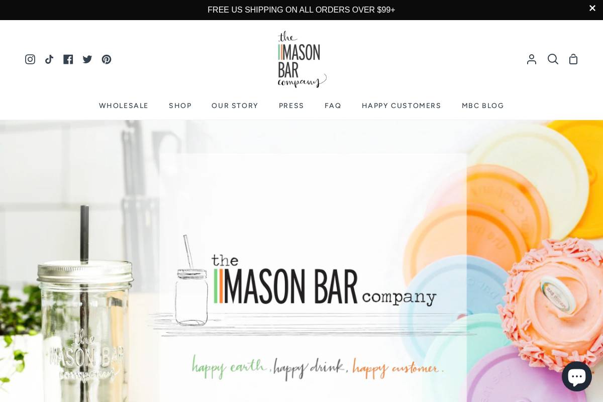 themasonbarcompany.com homepage screenshot