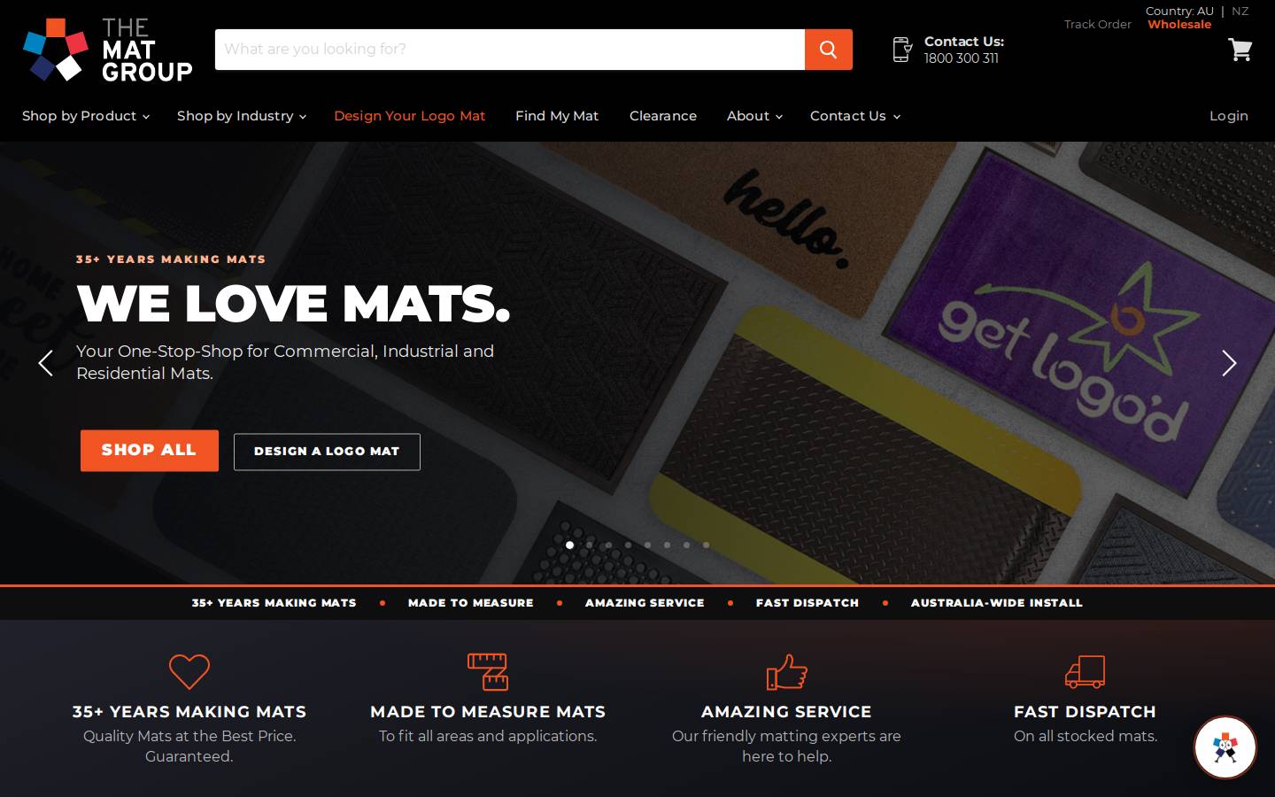 thematgroup.com.au homepage screenshot