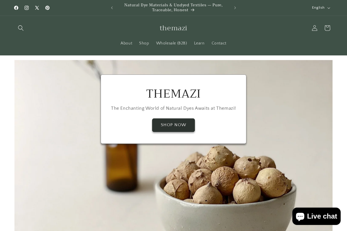 themazi homepage screenshot