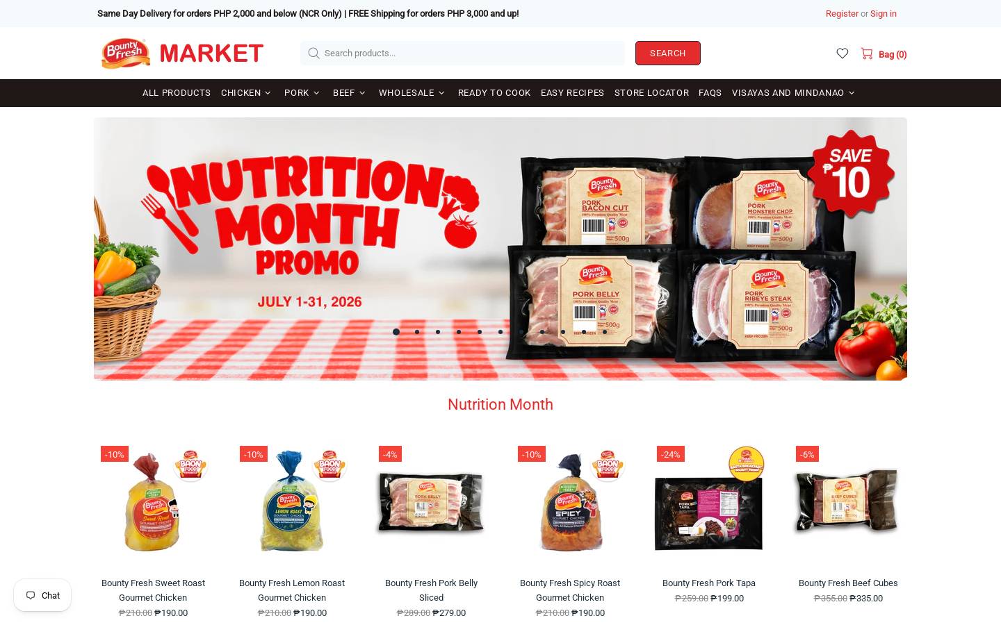 themeatmarket.ph homepage screenshot