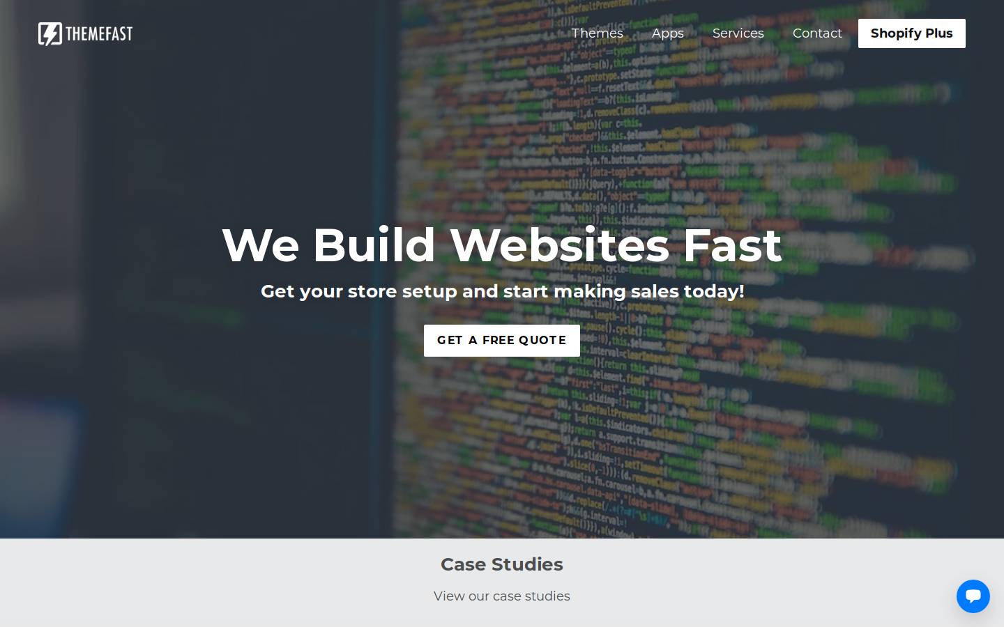 Themefast homepage screenshot