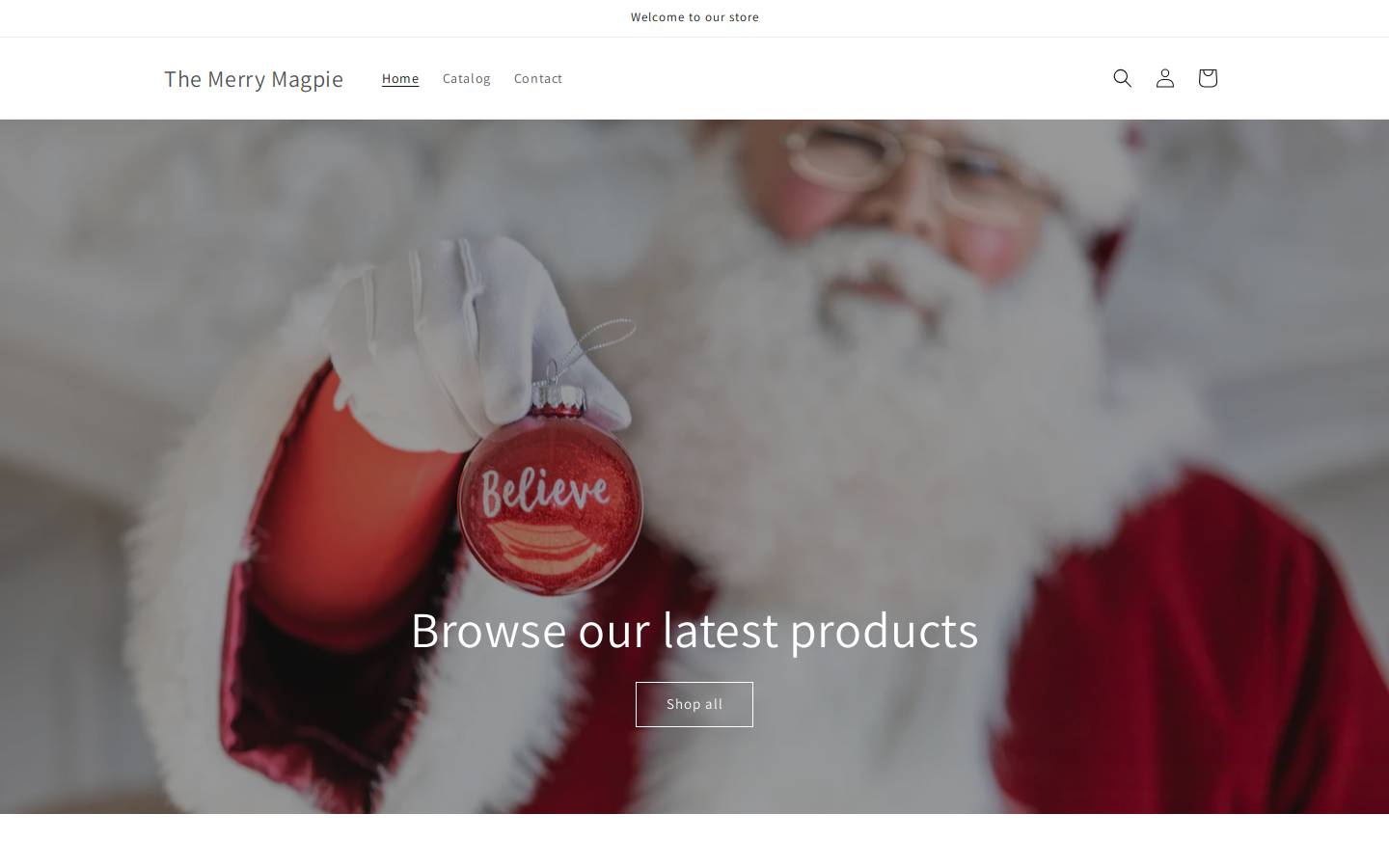 themerrymagpie.com homepage screenshot