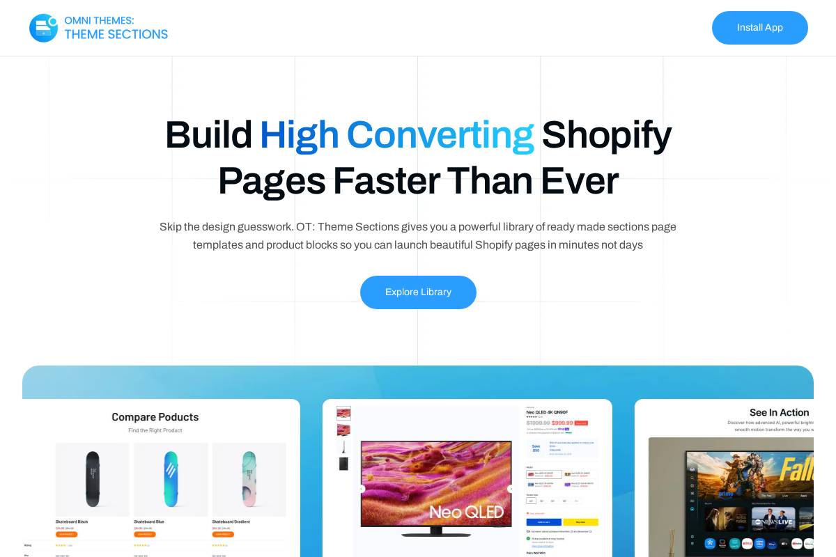 themesections.omnithemes.com homepage screenshot