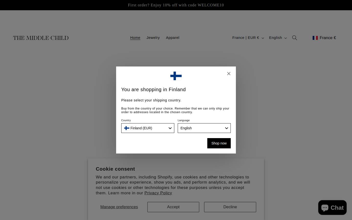 themiddlechild.online homepage screenshot