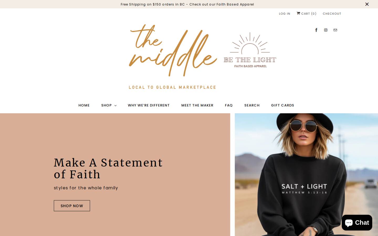 themiddlemarketplace.ca homepage screenshot