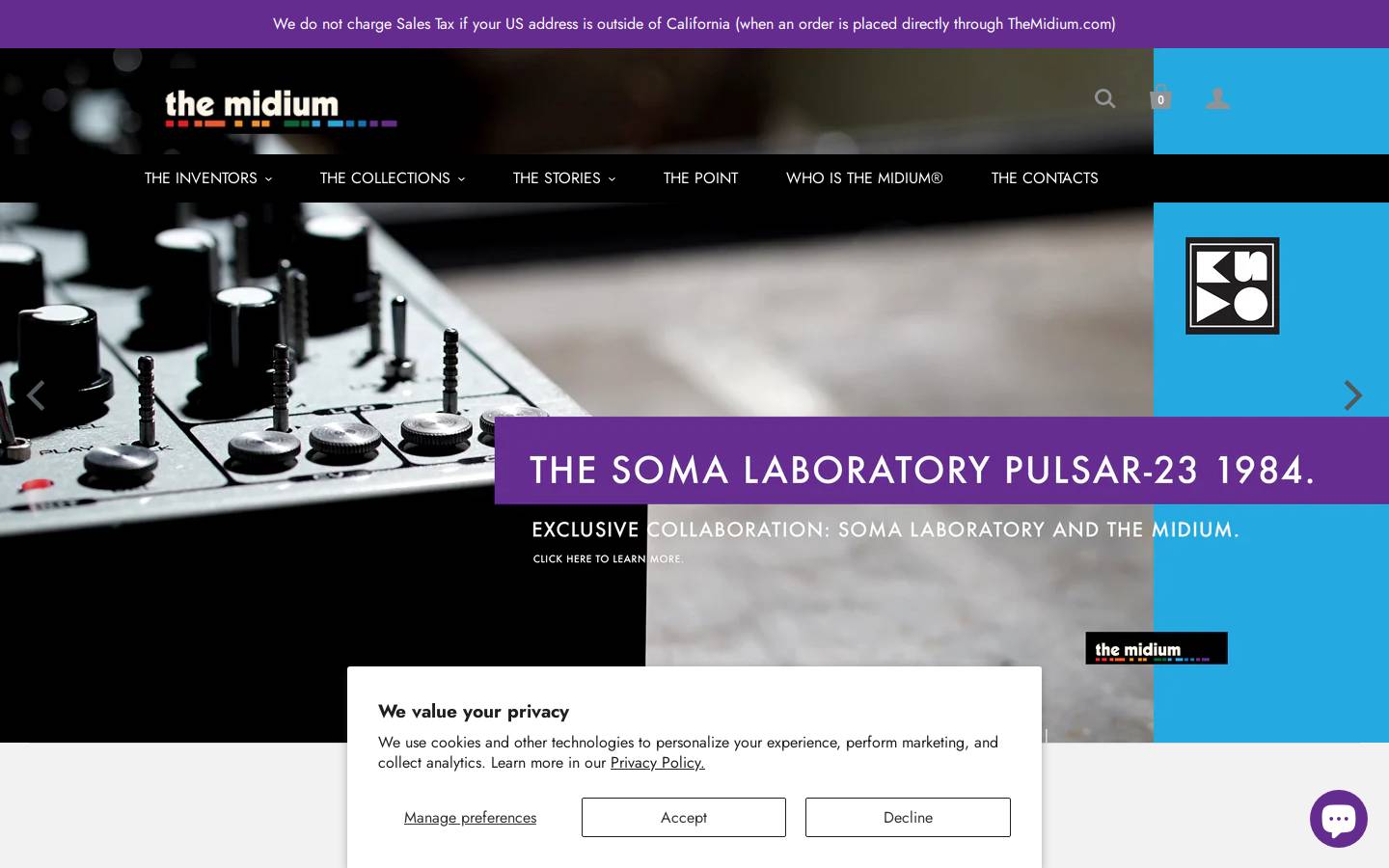 themidium.com homepage screenshot
