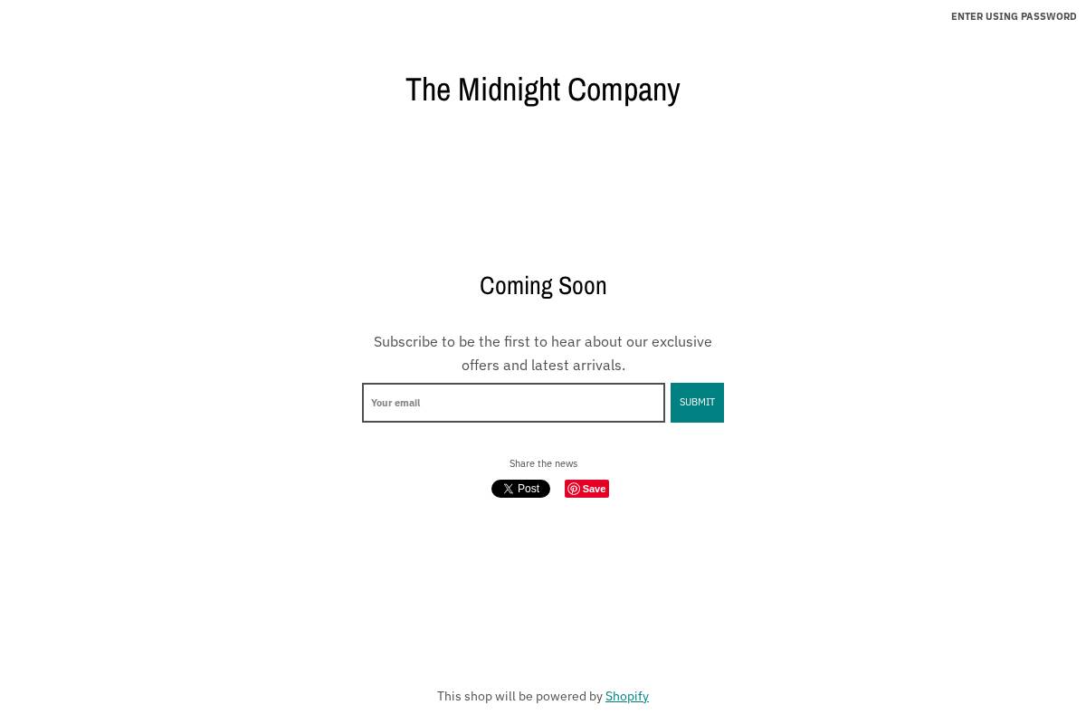 themidnightco.com homepage screenshot