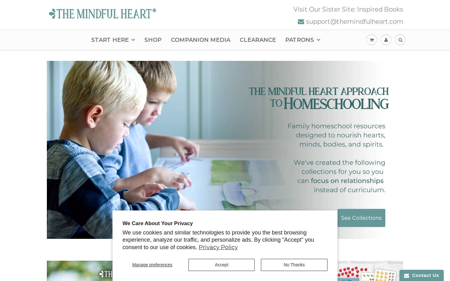 themindfulheart.com homepage screenshot
