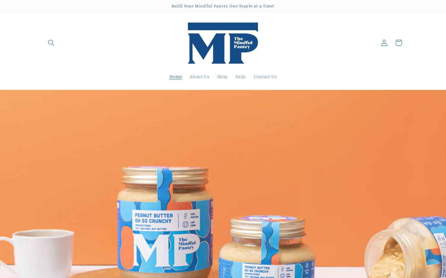 themindfulpantry.in homepage screenshot