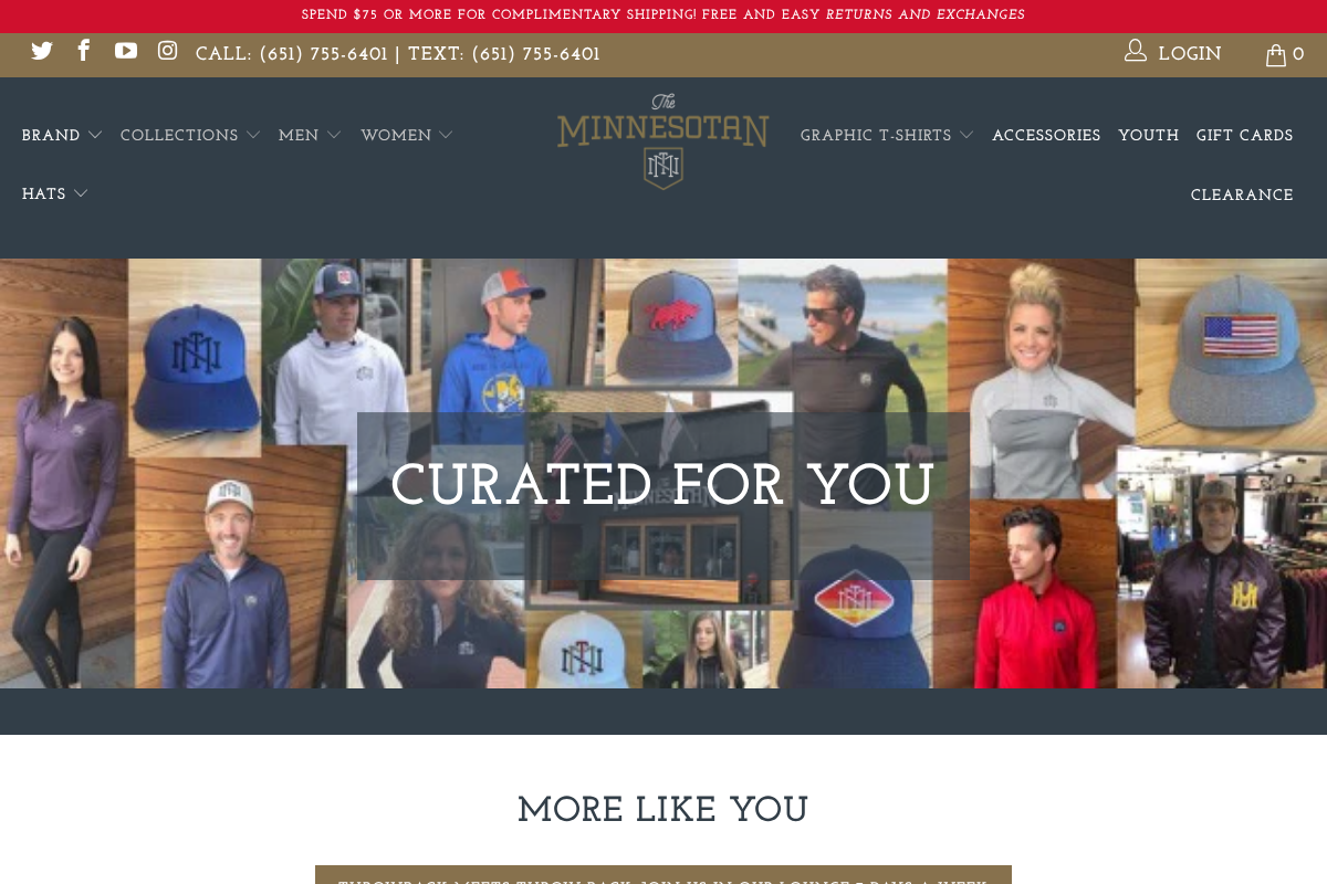 The Minnesotan homepage screenshot