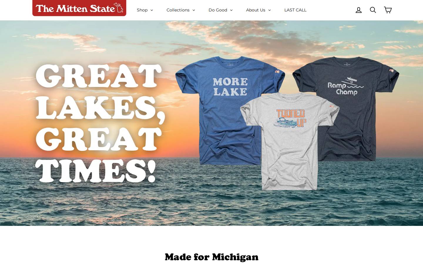 TheMittenState homepage screenshot